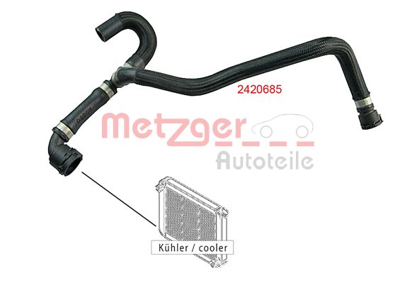 METZGER 2420685 Kühlerschlauch